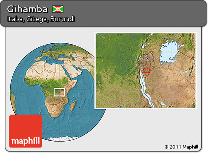 Satellite Location Map of Gihamba