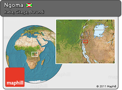Satellite Location Map of Ngoma