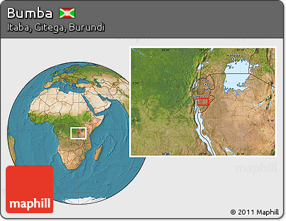 Satellite Location Map of Bumba