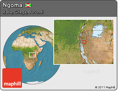 Satellite Location Map of Ngoma