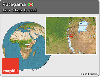 Satellite Location Map of Rutegama