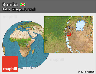 Satellite Location Map of Bumba