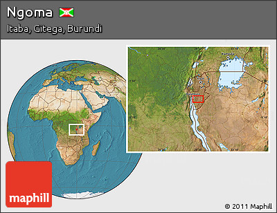 Satellite Location Map of Ngoma