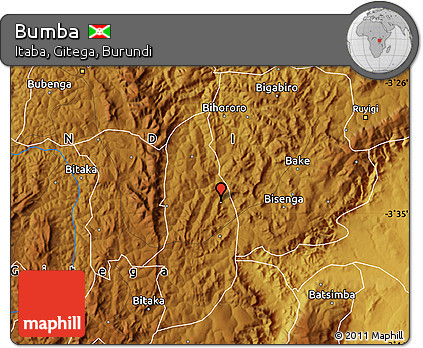 Physical Map of Bumba