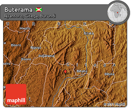 Physical Map of Buterama