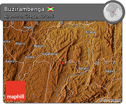 Physical Map of Buzirambenga