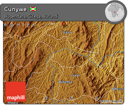 Physical Map of Cunywe