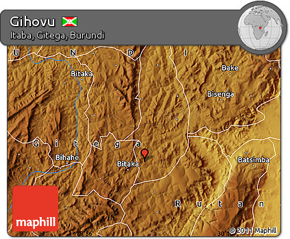 Physical Map of Gihovu