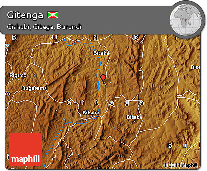 Physical Map of Gitenga