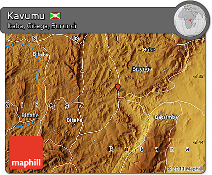 Physical Map of Kavumu