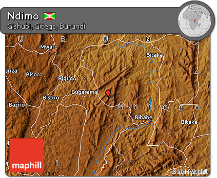 Physical Map of Ndimo