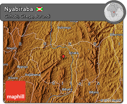 Physical Map of Nyabiraba
