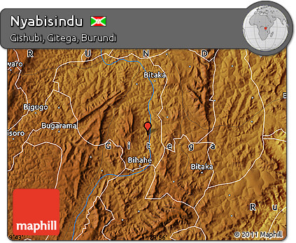 Physical Map of Nyabisindu
