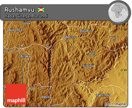 Physical Map of Rushamvu