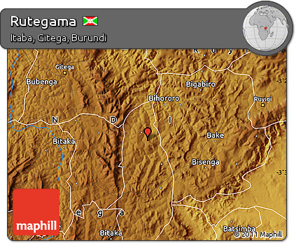 Physical Map of Rutegama