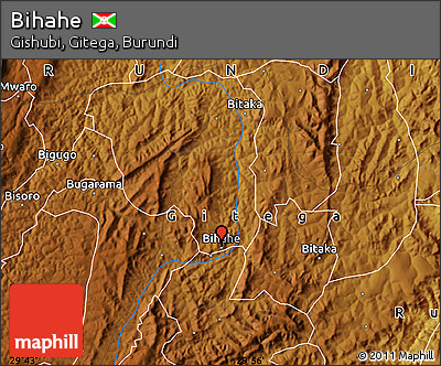 Physical Map of Bihahe