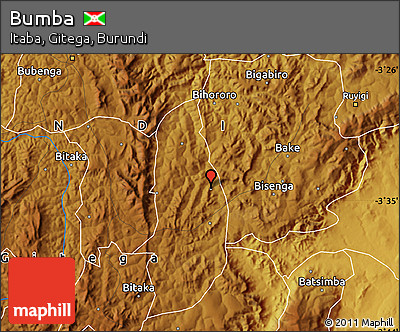 Physical Map of Bumba