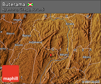 Physical Map of Buterama