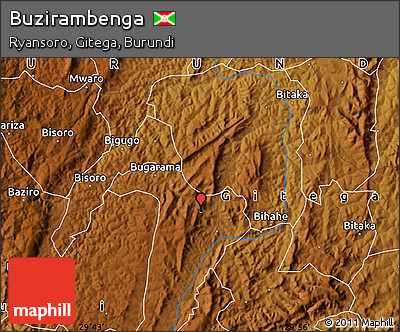 Physical Map of Buzirambenga
