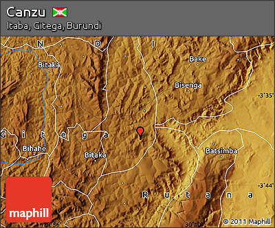 Physical Map of Canzu