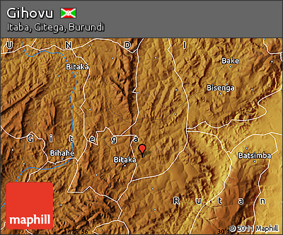 Physical Map of Gihovu