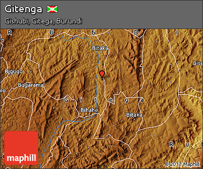 Physical Map of Gitenga