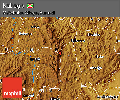 Physical Map of Kabago