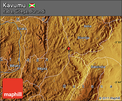 Physical Map of Kavumu