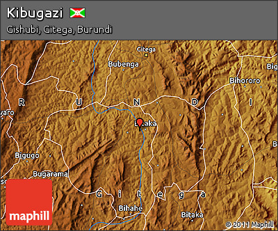 Physical Map of Kibugazi