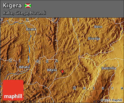 Physical Map of Kigera