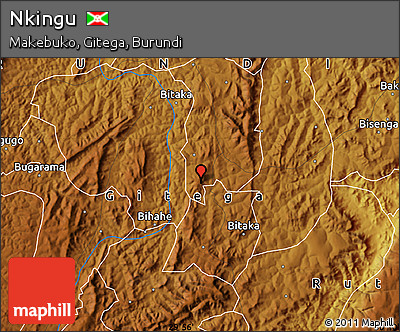 Physical Map of Nkingu