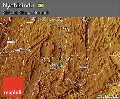 Physical Map of Nyabisindu