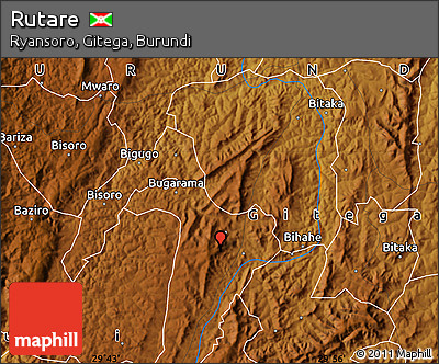 Physical Map of Rutare