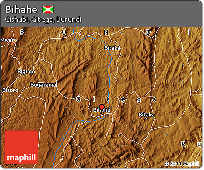 Physical Map of Bihahe