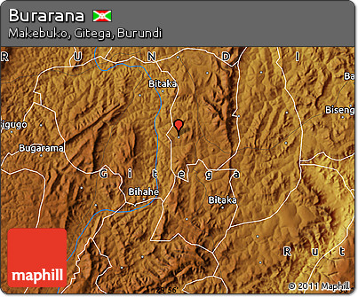 Physical Map of Burarana