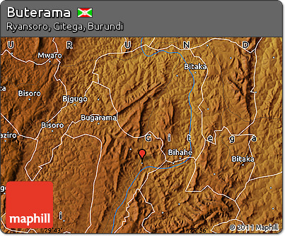 Physical Map of Buterama