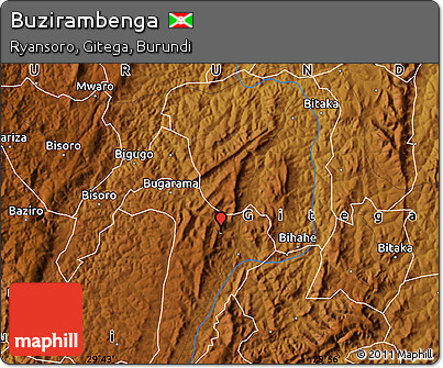 Physical Map of Buzirambenga
