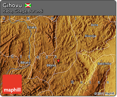 Physical Map of Gihovu