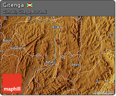 Physical Map of Gitenga