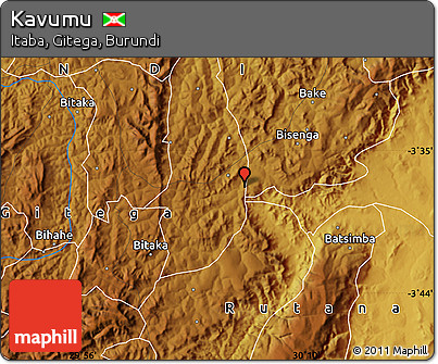 Physical Map of Kavumu