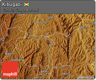 Physical Map of Kibugazi