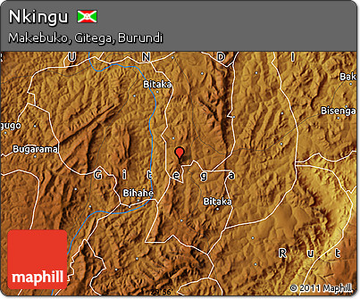 Physical Map of Nkingu