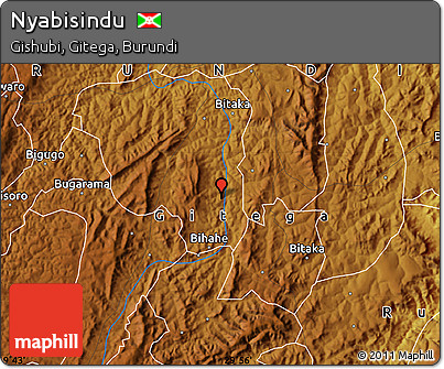 Physical Map of Nyabisindu