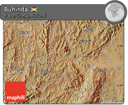 Satellite Map of Buhinda