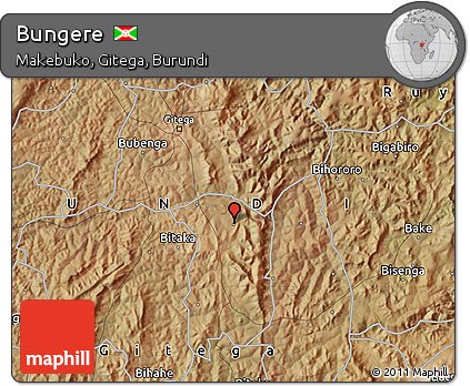 Satellite Map of Bungere
