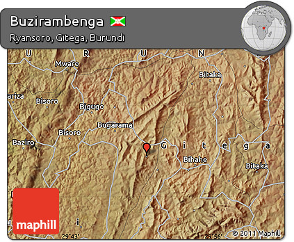 Satellite Map of Buzirambenga