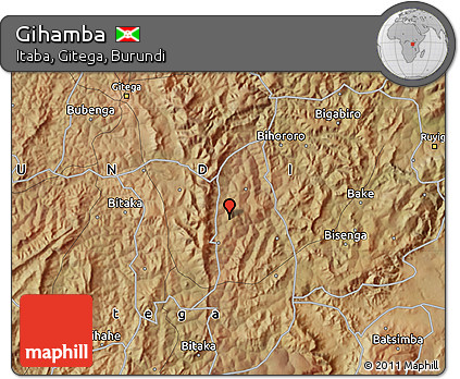 Satellite Map of Gihamba