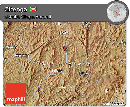 Satellite Map of Gitenga