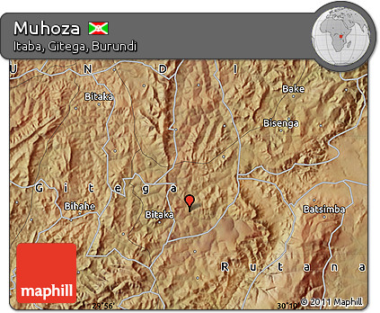 Satellite Map of Muhoza