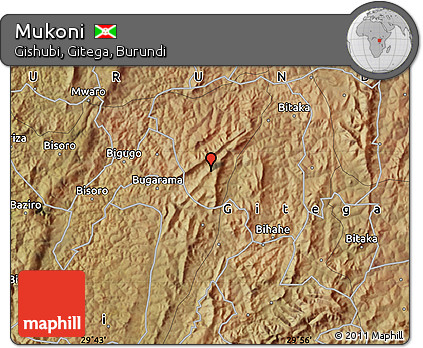 Satellite Map of Mukoni